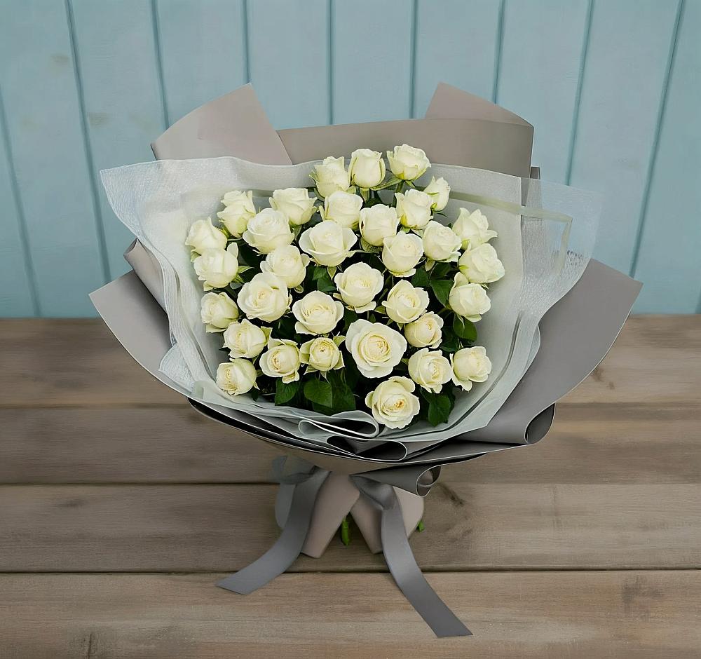 Букет Белоснежная нежность в Инженерный-1