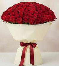 Букет 101 Красная роза Милано в Инженерный-1