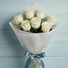 Букет 7 Белых роз Эдлесс Лав в Инженерный-1