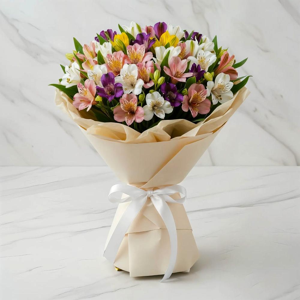 Букет цветов из: Альстромерии в Инженерный-1