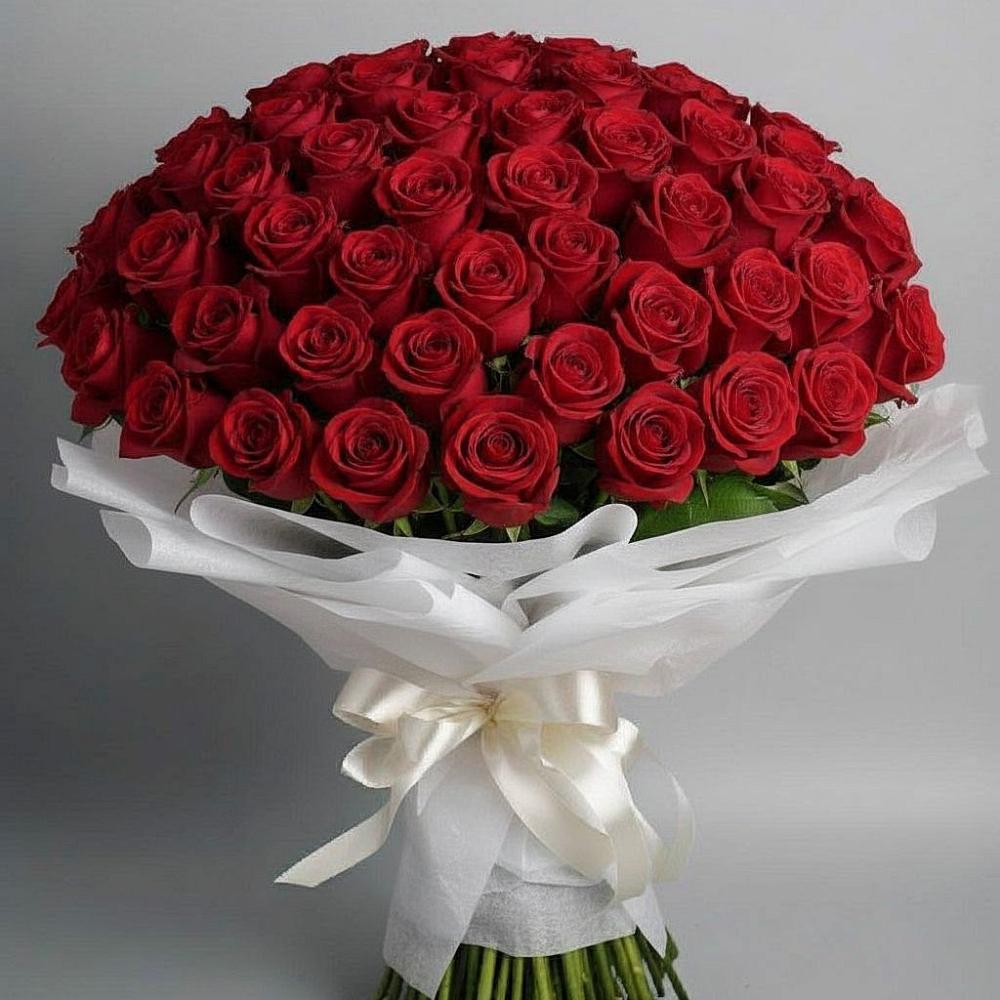 Букет 101 Красная роза Блэк Мэджик в Инженерный-1