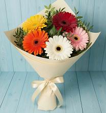 Букет цветов из:  Герберы в Инженерный-1