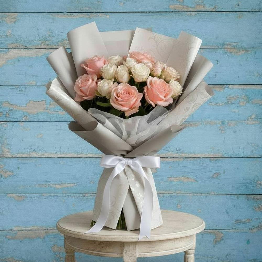 Букет цветов из: Розы в Инженерный-1