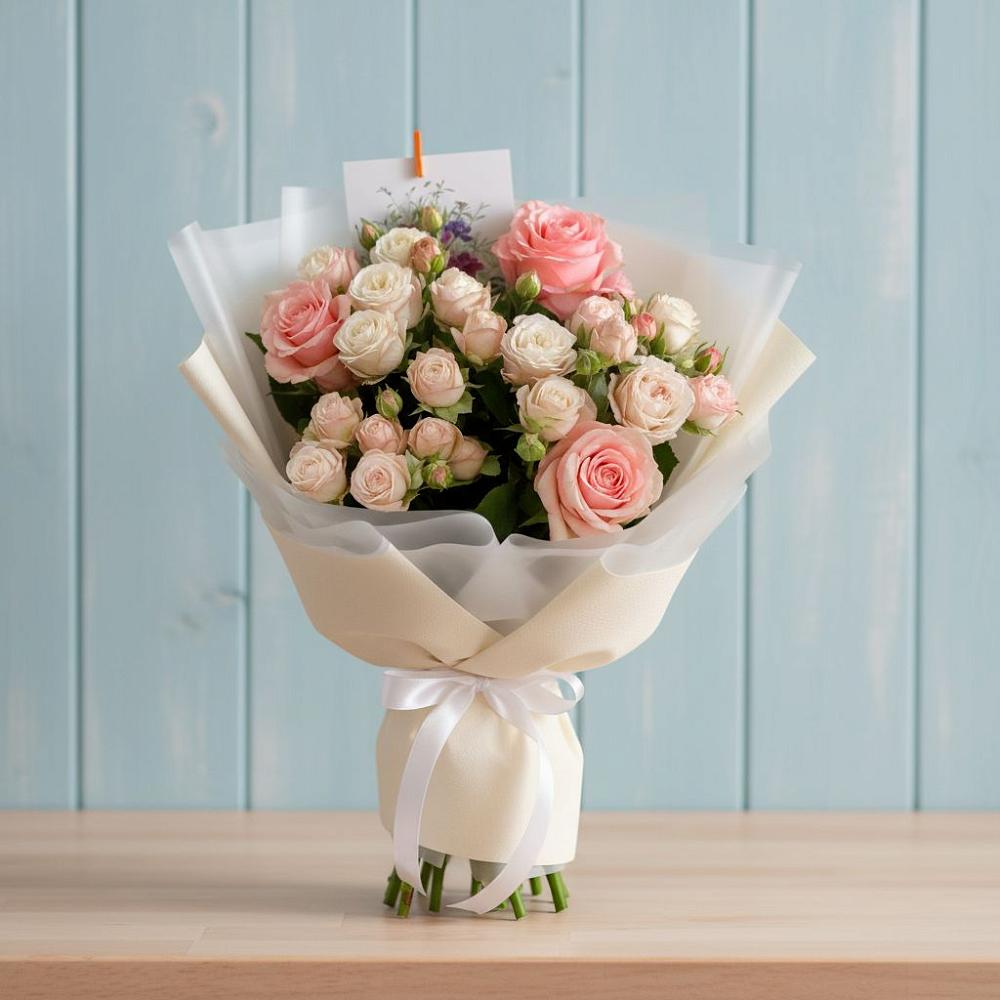 Букет цветов из: Розы в Инженерный-1