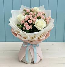 Букет цветов из:  Розы в Инженерный-1