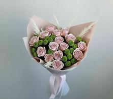 Букет цветов из:  Розы и Хризантемы в Инженерный-1