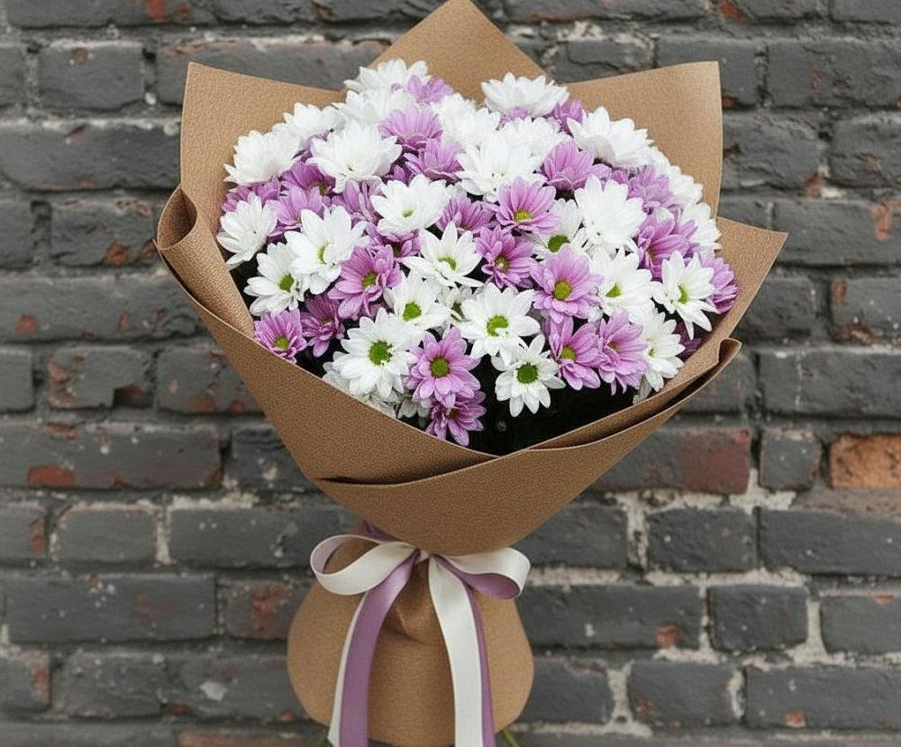 Букет цветов из: Хризантемы в Инженерный-1