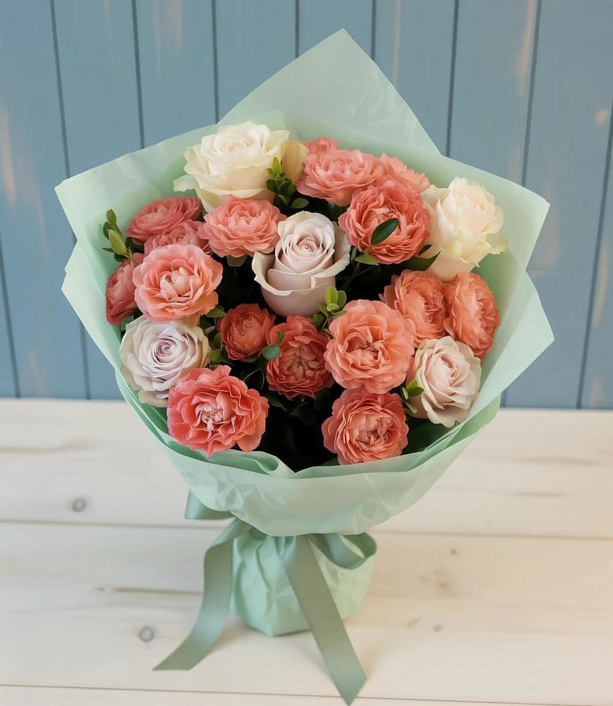 Букет цветов из: Розы в Инженерный-1