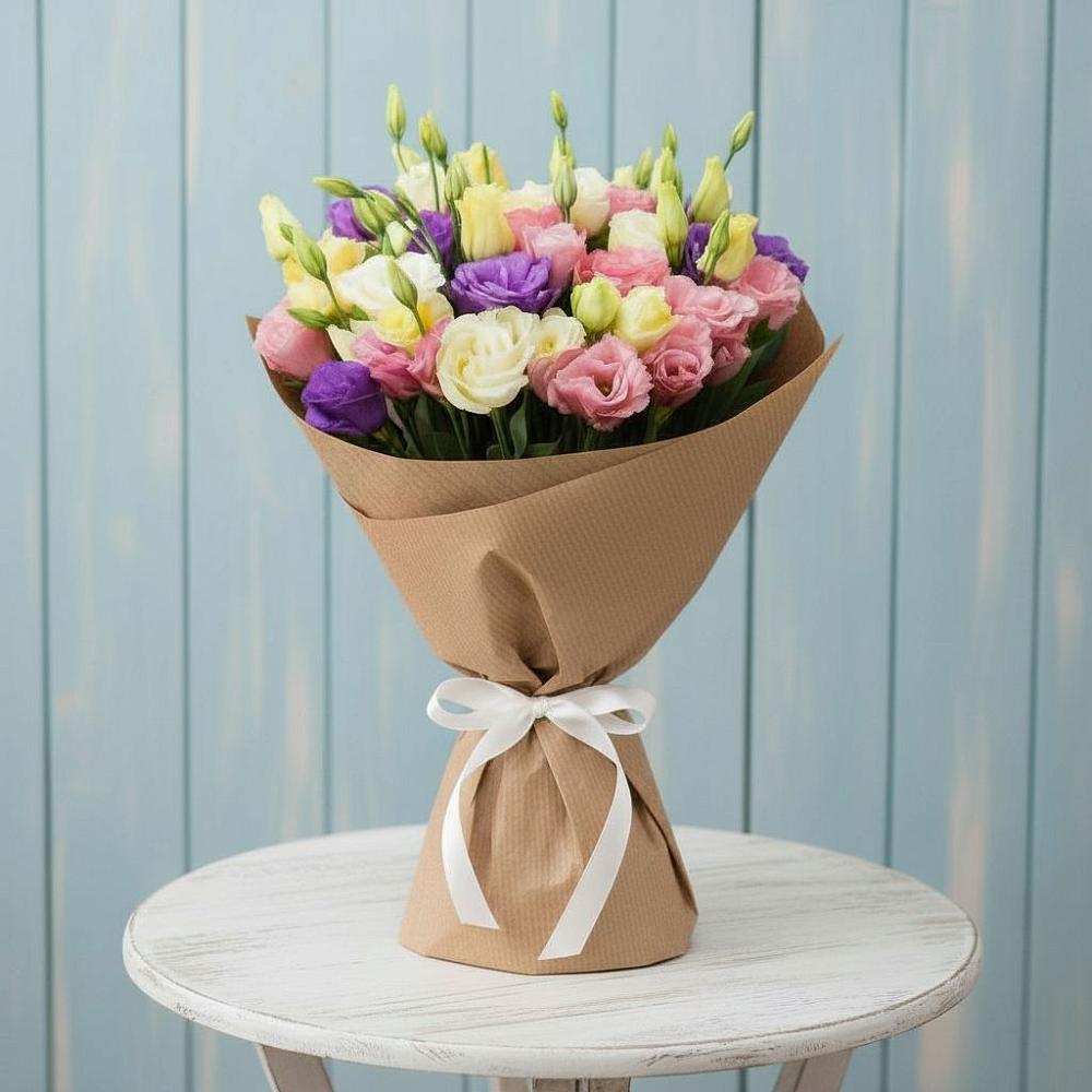 Букет цветов из: Лизиантусы в Инженерный-1