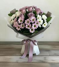 Букет цветов из:  Хризантемы и Розы #REPLACE_PRED# Инженерный-1