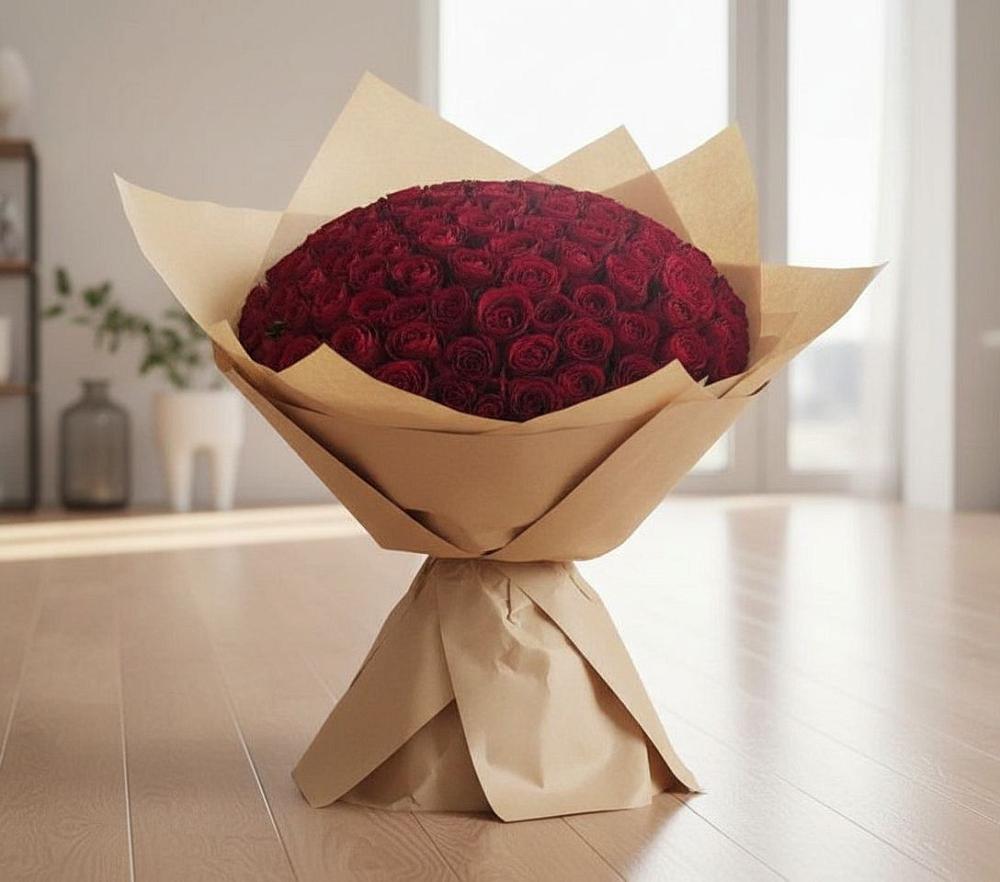 Букет 101 Красная роза в Инженерный-1