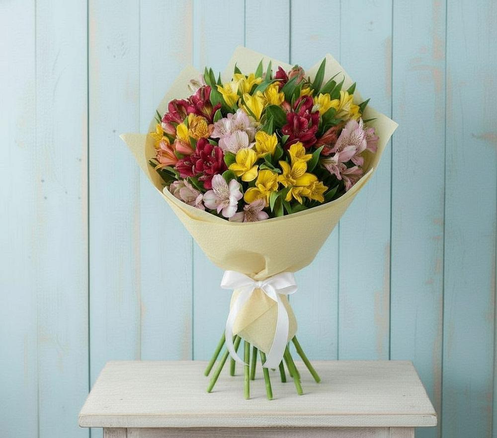 Букет цветов из: Альстромерии в Инженерный-1