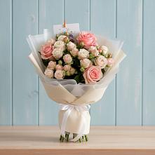 Букет цветов из:  Розы в Инженерный-1