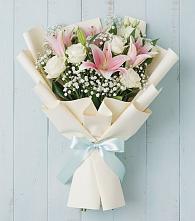Букет цветов из:  Лилии в Инженерный-1