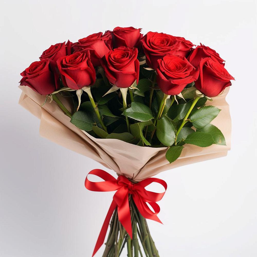 Букет 11 Красных роз Эдлесс Лав в Инженерный-1