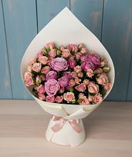 Букет цветов из:  Розы в Инженерный-1