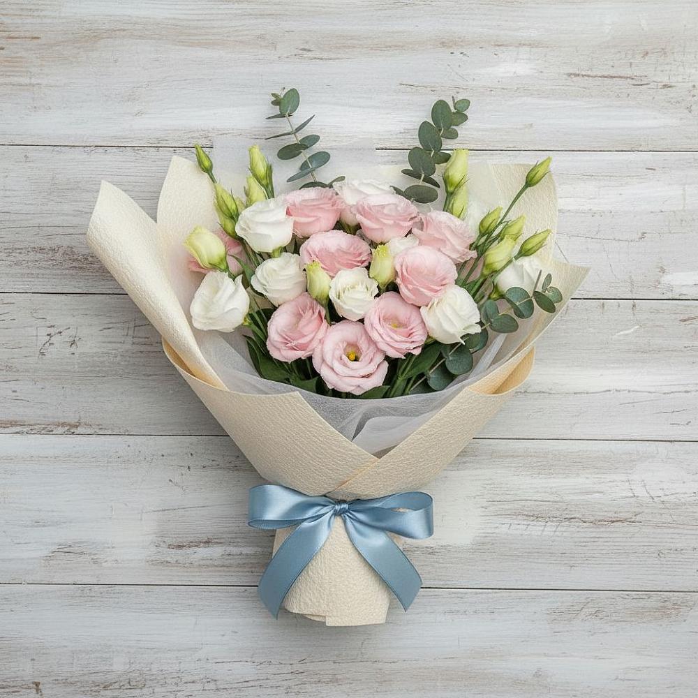 Букет цветов из: Лизиантусы в Инженерный-1